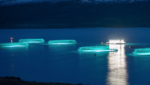 Salmon farms in the east of Iceland owned by Ice Fish Farm. Credit: Ice Fish Farm