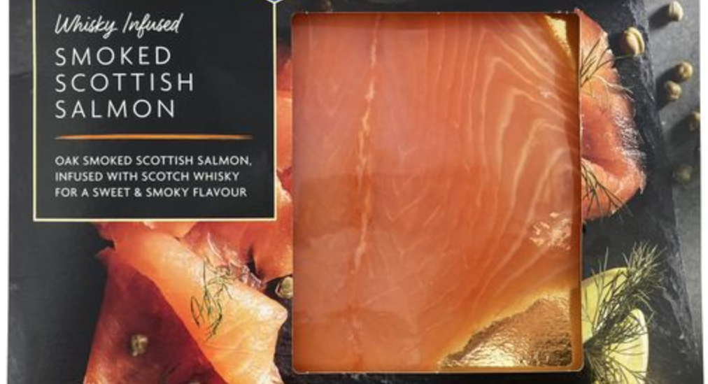 Aldi Scottish smoked salmon. Credit: Aldi's website