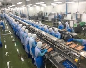 Thai Union's shrimp processing plant in Bangkok